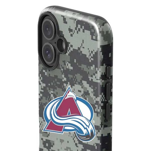 NHL Colorado Avalanche Camo iPhone 16 Plus Impact Case